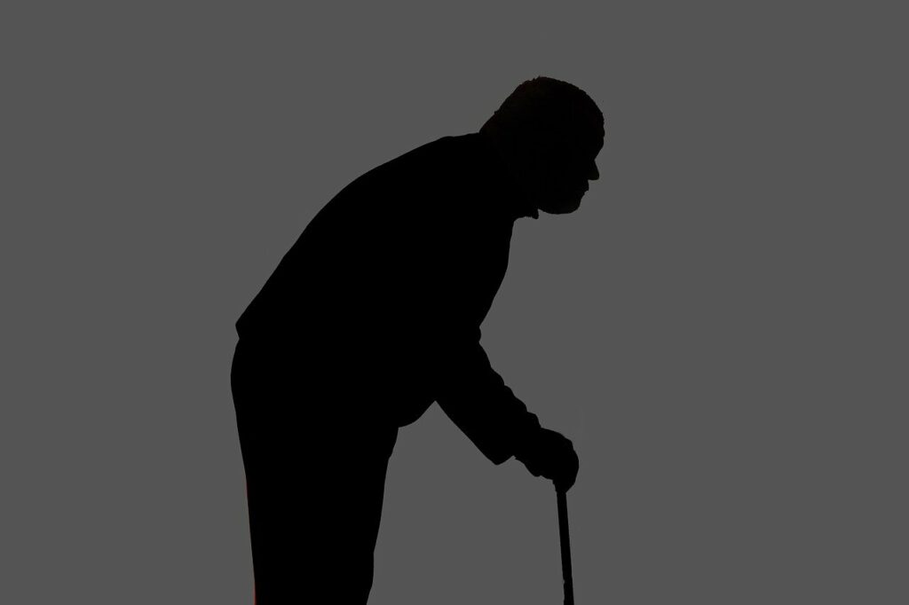 silhouette, man, hunched over, floor, old, pensioners, hunched over, hunched over, hunched over, hunched over, hunched over